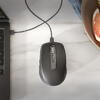 Mouse wireless Logitech MX Anywhere 3S, 2.4GHz&Bluetooth, Silent, Scroll MagSpeed, Multidevice, USB-C, Negru Grafit