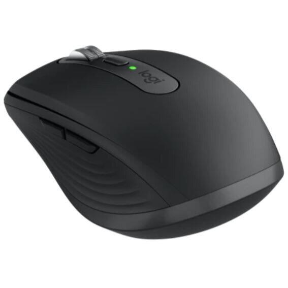 Mouse wireless Logitech MX Anywhere 3S, 2.4GHz&Bluetooth, Silent, Scroll MagSpeed, Multidevice, USB-C, Negru Grafit