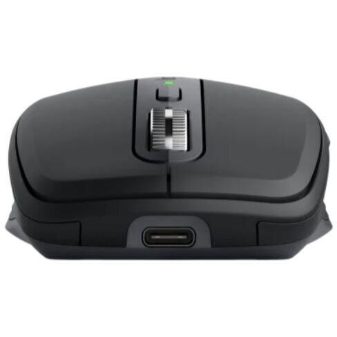 Mouse wireless Logitech MX Anywhere 3S, 2.4GHz&Bluetooth, Silent, Scroll MagSpeed, Multidevice, USB-C, Negru Grafit