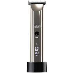Aparat de tuns Adler AD 2834, display LCD, 5 viteze, autonomie 3 ore, IPX 6, argintiu