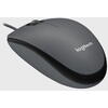 Mouse Logitech M100, optic, interfata USB, rezolutie 1000 DPI, negru