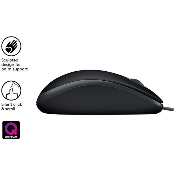 LOGITECH 910-005508 B110 Silent BLACK - EMEA - USB