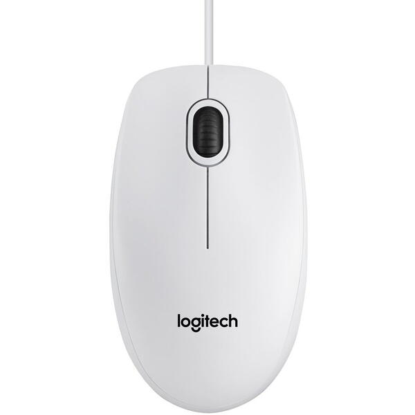 MOUSE USB OPTICAL B100/WHITE OEM 910-003360 LOGITECH