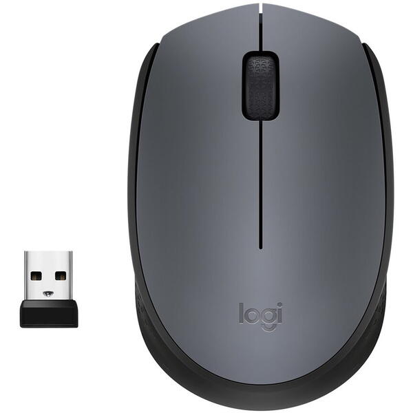 MOUSE USB OPTICAL WRL M170/GREY 910-004642 LOGITECH