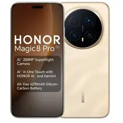 Telefon mobil HONOR Magic 8 Pro Sunrise Gold DS 5G/OC/6.71/12GB/512GB/50MP/200MP+50MP+50MP/6270mAh