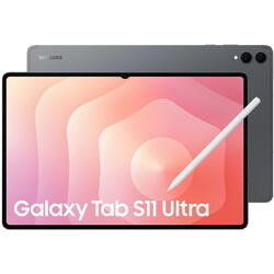 Tableta Samsung Galaxy Tab S11 Ultra X930, Procesor Octa-Core MediaTek Dimensity 9400+, Ecran Dynamic AMOLED 2X 14.6", 12GB RAM, 256GB Flash, Camera 13MP+8MP, Wi-Fi, Bluetooth, GPS, Android, S-Pen, Gri