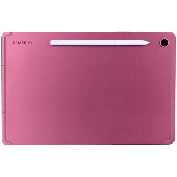 Tableta Samsung Galaxy Tab S10 Lite X406, 5G, Procesor Octa-Core Exynos 1380, Ecran TFT 10.9", 8GB RAM, 256GB Flash, 8MP, Wi-Fi, Bluetooth, GPS, Android, S-Pen, Rosu