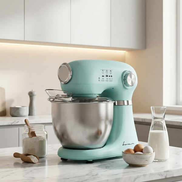 Mixer planetar Fram FPM-D1010GR, 1000 W, Bol inox 5 l, 12 viteze + Pulse, Verde