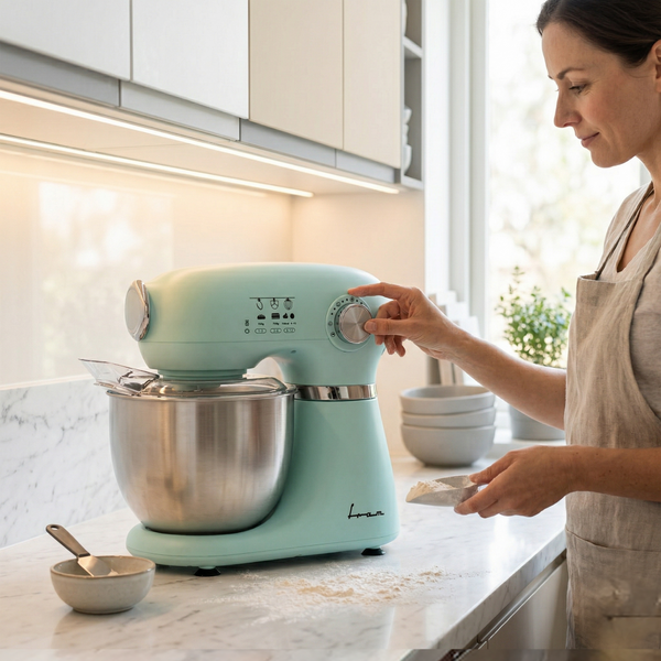 Mixer planetar Fram FPM-D1010GR, 1000 W, Bol inox 5 l, 12 viteze + Pulse, Verde