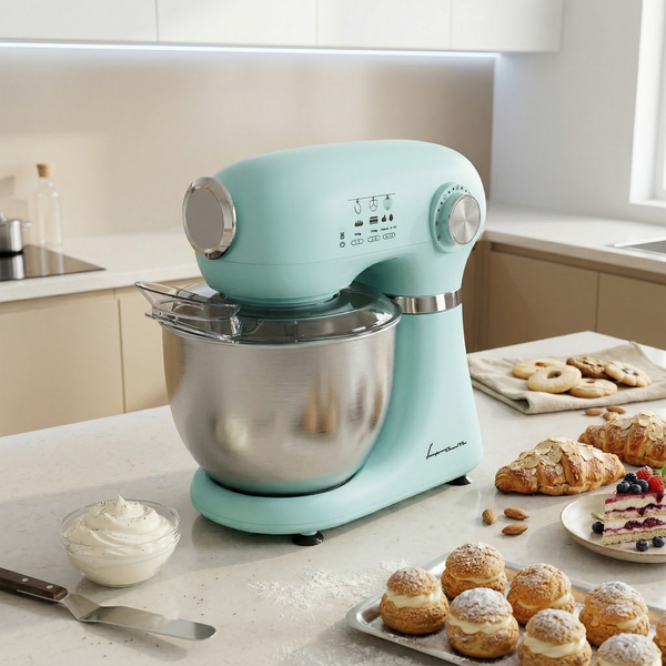 Mixer planetar Fram FPM-D1010GR, 1000 W, Bol inox 5 l, 12 viteze + Pulse, Verde