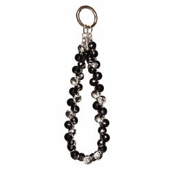 Lemontti Snur de mana pentru telefon Crystal Aurora, 30cm, Negru