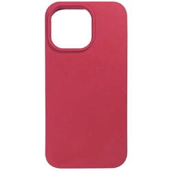 Lemontti Husa Liquid Silicon MagCharge iPhone 14 Roze (protectie 360°, material fin, captusit cu microfibra)