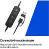 Casti HP Poly Mission 625 Stereo USB Wired Headset