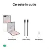 Telefon Mobil Samsung Galaxy Z Flip8, Procesor Exynos 2600, Ecran Foldable Dynamic LTPO AMOLED 2X, 12GB RAM, 512GB Flash, Camera Duala 50 + 12 MP, 5G, Dual Sim, Android, Crem