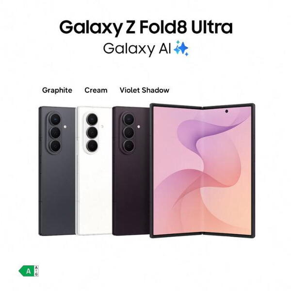 Telefon Mobil Samsung Galaxy Z Fold8 Ultra, Procesor Qualcomm SM8850-1-AD Snapdragon 8 Elite Gen 5 Octa-core, Ecran Foldable Dynamic LTPO AMOLED 2X 8", 12GB RAM, 512GB Flash, Camera Tripla 200+10+50 MP, Wi-Fi, 5G, Dual Sim, Android, Violet