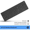 Tastatura Wireless HP 225, 2.4GHz, 12 combinatii pentru comenzi rapide, Negru