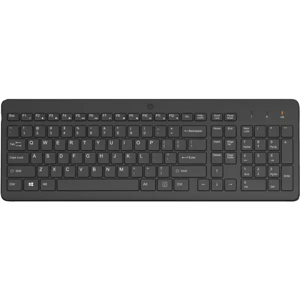 Tastatura Wireless HP 225, 2.4GHz, 12 combinatii pentru comenzi rapide, Negru