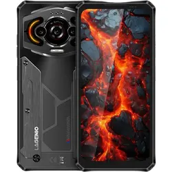 Telefon Lagenio Panther 1, 4G, Dual SIM, 6.7" HD+ 120Hz, Octa-Core T7250, 8GB RAM, 256GB, NFC, Rezistent IP68 / IP69K, Android 16, Black