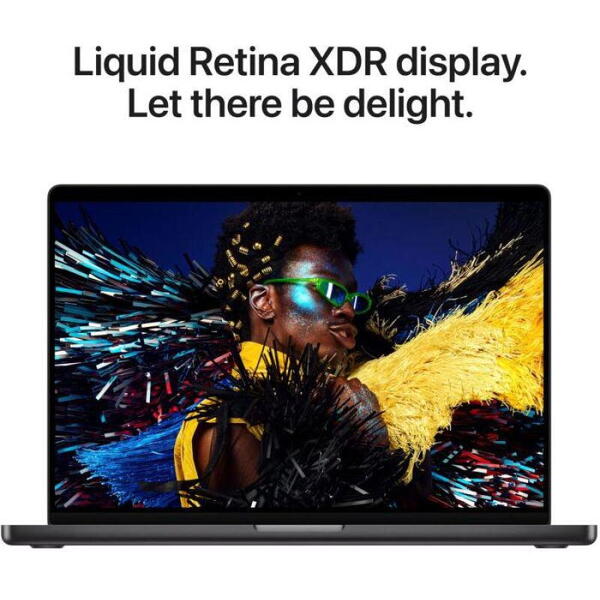 Laptop Apple 16.2'' MacBook Pro 16 Liquid Retina XDR, Apple M5 Max chip (18-core CPU), 48GB, 2TB SSD, Apple M5 Max 40-core GPU, macOS, Space Black, US keyboard, Textura Nano, 2026