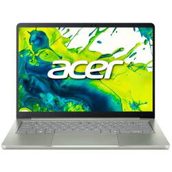 Laptop Acer Swift Air 14 SFA14-I31-5188, Intel Core Ultra 5 320, 14 inch, RAM 12GB, SSD 512GB, Intel Graphics, Windows 11, Verde