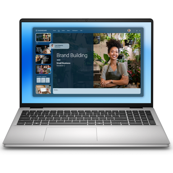 Laptop Dell 16 DC16251 (Procesor Intel Core 7 150U (12M Cache, up to 5.40 GHz) 16" WUXGA, 16GB, 512GB SSD, Intel Graphics, Win 11 Pro, Argintiu