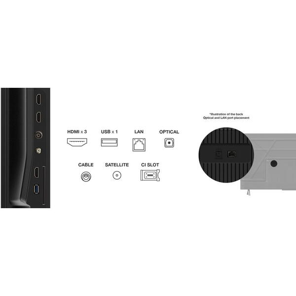 LED TV 4K 43''(109cm) TCL 43P69K