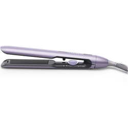 Placa de indreptat parul Philips Seria 7000 BHS742/00, tehnologie ThermoShield, placi infuzate cu ulei de argan, 230°C, ingrijire ioni minerali, 12 setari temperatura, timp incalzire 30 sec, husa termorezistenta, Violet
