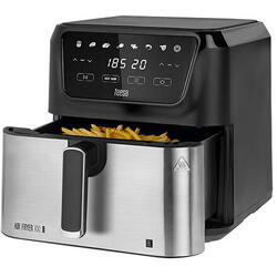 Friteuza Teesa TSA8079, 1700 W, 8 l, Negru/Argintiu