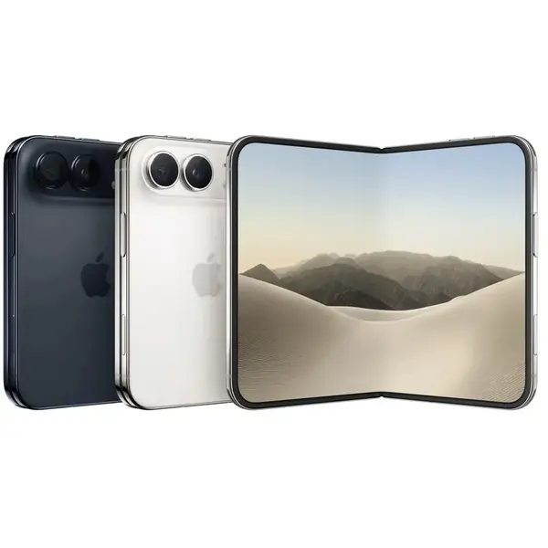 Telefon Mobil Apple iPhone Duo, LTPO Super Retina XDR OLED 7.6", 2TB Flash, Camera Duala 48 + 48 MP, Wi-Fi, 5G, iOS, Alb