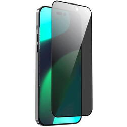 Folie Sticla iPhone 14 / iPhone 13 / iPhone 13 Pro Devia Van Series Full Screen Privacy Twice Black