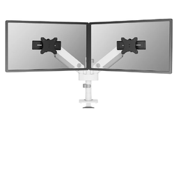 Neomounts Brat dublu mon. birou NM 24"-34" alb