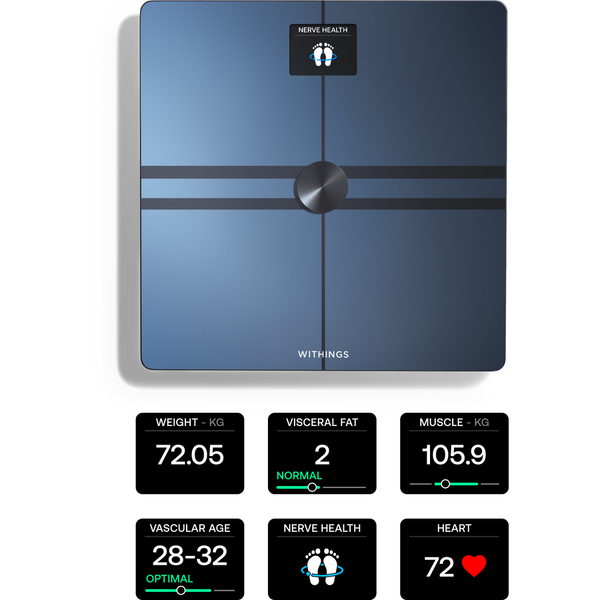 Withings Body Comp Complete Body Analysis Wi-Fi Scale - Black