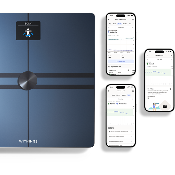 Withings Body Comp Complete Body Analysis Wi-Fi Scale - Black
