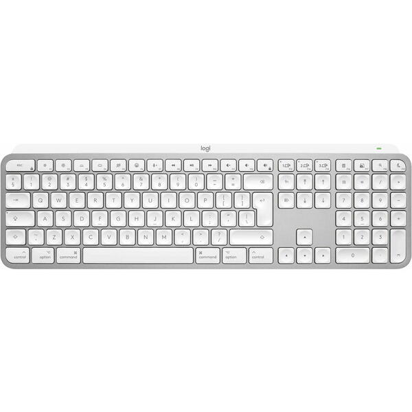 Logitech MX Keys S for Mac Compact Wireless Performance Mouse - Pale Grey - US/INT