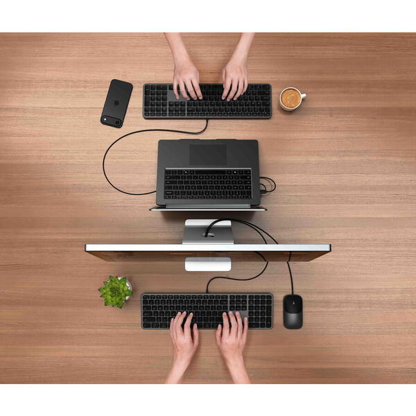 Satechi Slim LX3 Wired Keyboard - US English - Space Black