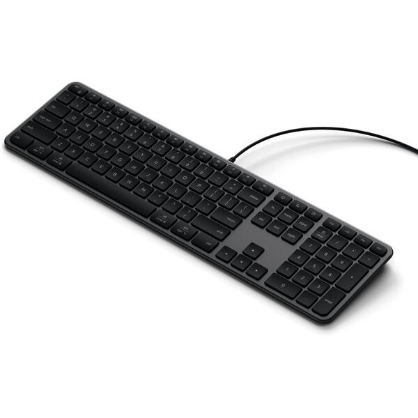 Satechi Slim LX3 Wired Keyboard - US English - Space Black