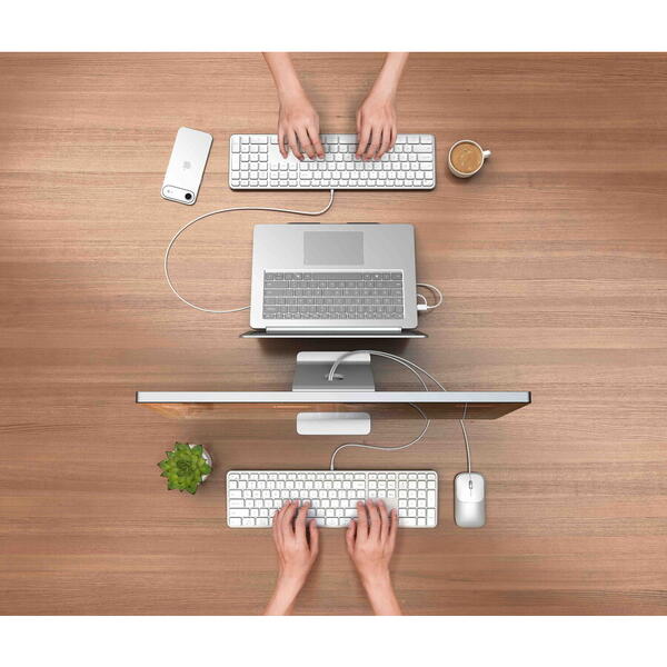 Satechi Slim LX3 Wired Keyboard - US English - Silver