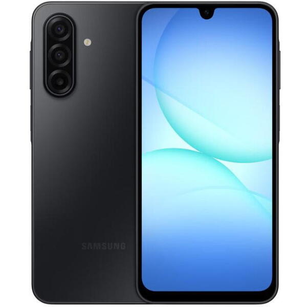 Telefon Mobil Samsung Galaxy A17, Dual SIM, 6.7 inch, 256GB, 8GB RAM, 4G, Negru