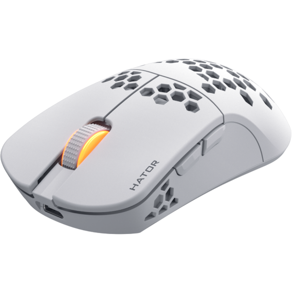 Mouse wireless Hator Stellar Pro, alb