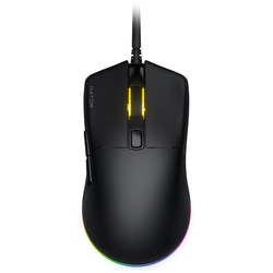 Mouse cu fir Hator Pulsar 3, negru