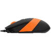 Mouse A4tech cu fir, 1600 DPI, ng/orange