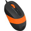 Mouse A4tech cu fir, 1600 DPI, ng/orange