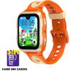Smartwatch LAGENIO pentru copii cu Functie Telefon  AI K11, Conexiune 4G, 1.78inch AMOLED, camer de 5 MP, Apel Video, Mesaje, Localizare GPS, Control Parental, Buton SOS, IP68, 800 mAh, Portocaliu