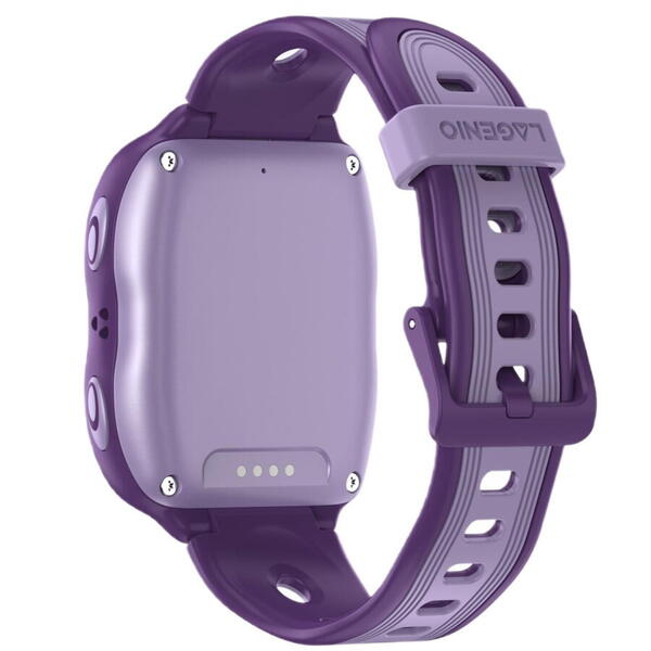 Smartwatch LAGENIO pentru copii cu Functie Telefon  AI K11, Conexiune 4G, 1.78 inch AMOLED, camera de 5 MP, Apel Video, Mesaje, Localizare GPS, Control Parental, Buton SOS, IP68, 800 mAh, Mov