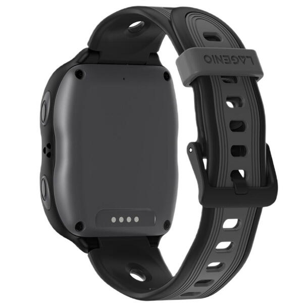 Smartwatch LAGENIO pentru copii cu Functie Telefon  AI K11, Conexiune 4G, 1.78inch AMOLED, camer de 5 MP, Apel Video, Mesaje, Localizare GPS, Control Parental, Buton SOS, IP68, 800 mAh, Negru
