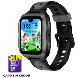 Smartwatch LAGENIO pentru copii cu Functie Telefon  AI K11, Conexiune 4G, 1.78inch AMOLED, camer de 5 MP, Apel Video, Mesaje, Localizare GPS, Control Parental, Buton SOS, IP68, 800 mAh, Negru