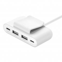Belkin BOOST CHARGE 4-Port_USB Power Extender_- White