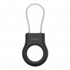 Belkin Secure Holder w Wire Cable - Airtag - Black