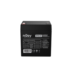 nJoy | BTVACEUOBTO2FCW01B | GP05122F |  Baterie UPS | 12 V | 5 A | Borne F2 | 20 W | 90 x 70 x 107 mm