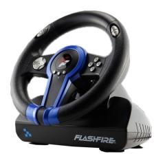 Volan gaming FlashFire Drift Wheel negru cu albastru